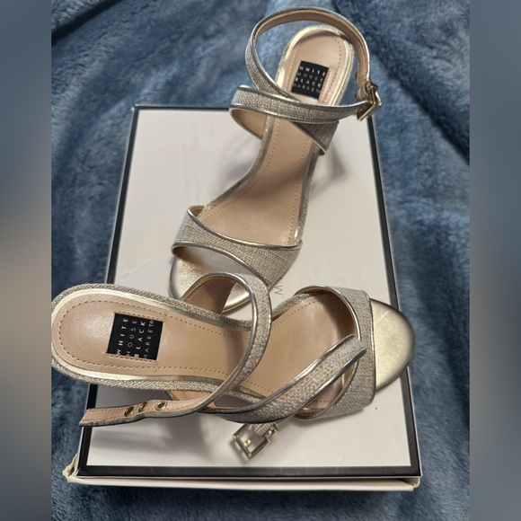 White House Black Market Shoes - White House Black Market Kaylee Biscotti Wedges – Size 6 – NIB